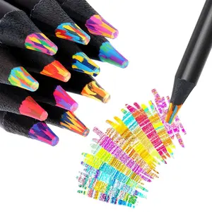 12-Pack Rainbow Colored Pencils Trendy Art Supplies for Girls & Boys 5-12 Vibrant Colors Ideal Gift for Kids