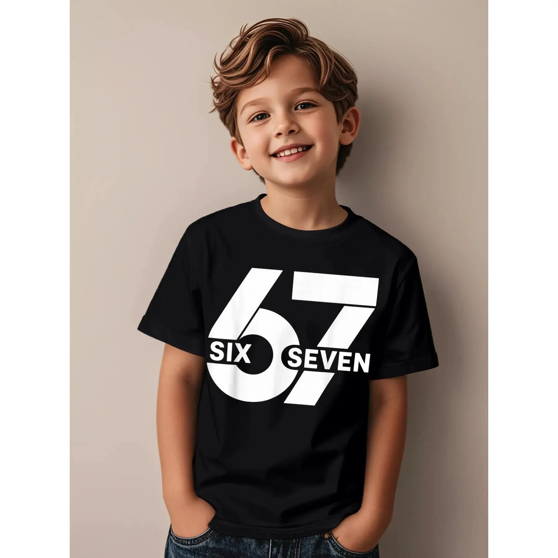 Listen Up Rizzlers This Sigma Has 67 Aura Energy Six Seven Funny Aesthetic Graphic Kid T-Shirt Cute Kid T Shirts Trendy Cool Tees Tops for Kid