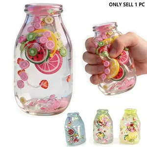 Maltose Drifting Bottle Pinch Music, Colorful Glitter Bottle, Slow Rebound Stress Relieving, Creative Toy for Fun and Relaxation