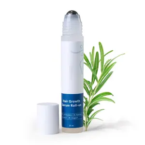 Advanced Hair Density Roll-On Serum 25 ml | 5% Saw Palmetto, 3% Rosemary, 1% Caffeine Herbasome & 3% Fenugreek  Men & Women
