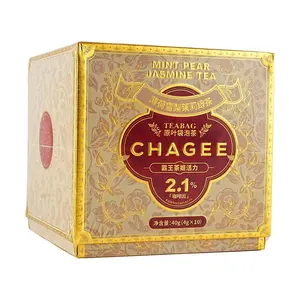 CHAGEE Mint Snow Pear Jasmine Green Tea Bags - 10 Pack, 1.41 oz - Refreshing Energy Boost