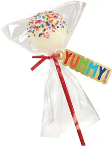 Pink Cake Pop Kit with Yummy Tags - 24 Count