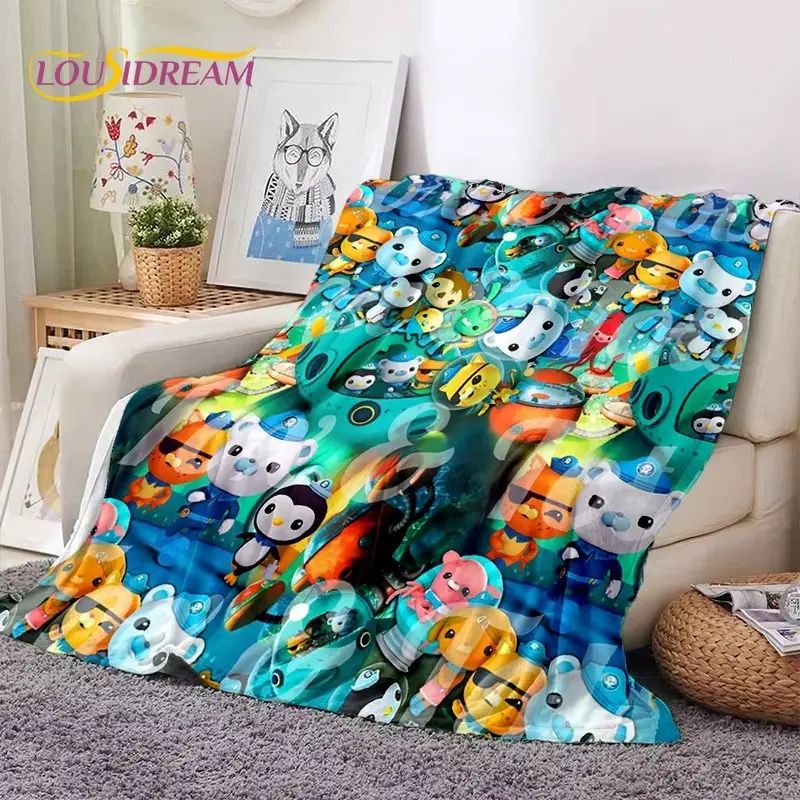 Octonauts Barnacles Cozy Cartoon Graphic Throw Blanket - Breathable Soft Flannel Blanket for Couch, Home Decor, Kids Gifts