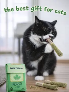 Nocciola 3 Pack Purr-Re-Roll Cat Toy Set, 100% Premium Cat Herb Filling, Natural Stimulation for Cats, Safe Teething & Kicker Toys, Perfect for Kittens