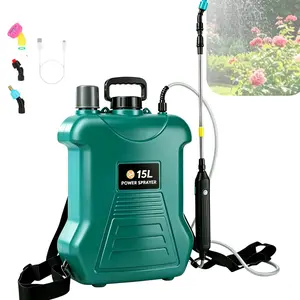 Battery Powered Garden Sprayer, 4 Gallon Backpack Retractable Electric Weed Sprayer with 3 Mist Nozzles, Rechargeable Telescopic Wand, for Lawn and Yard Plant Care FURRELOR