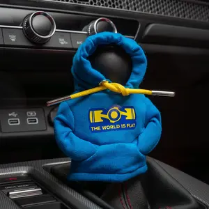 Shift Knob Hoodie - The World Is Flat
