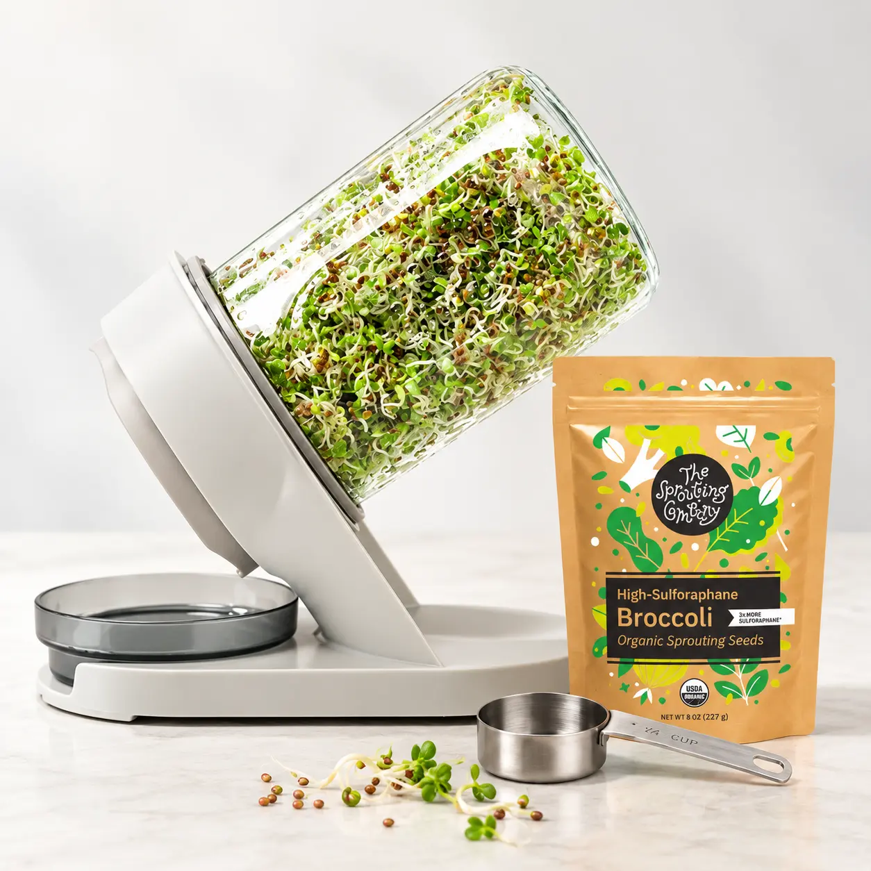 High-Sulforaphane Broccoli - The Starter Kit Sprouting System