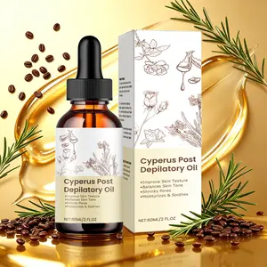 Cyperus Rotundus Oil for Hair Removal Natural Nut Grass Oils Post Shave Moisturizes Soothes Skin Body Care Oil Suitable for All Skin Types - 60ML