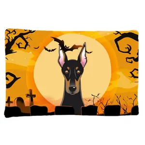 Carolines Treasures  Halloween Doberman Fabric Standard Pillowcase