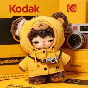 POP MART Hirono × Kodak Little Bear Vinyl Plush Pendant (Korea Exclusive)