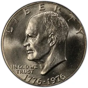 1976 Eisenhower Clad Bicentennial Dollar - Ungraded Non-Circulating US Collectible Coin