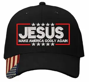 The Fierstien Brand Christian Hats for Men & Women Jesus Make America Godly Again Hat KATI AM350 Outdoor Cap CWF305 Made to Order