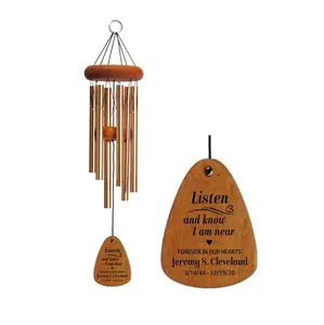 Memorial Tribute Wind Chime, Personalized Memorial Wind Chime, Bereavement gift, In Memory, Personalized Wind Chime,  Remembrance Wind Chime