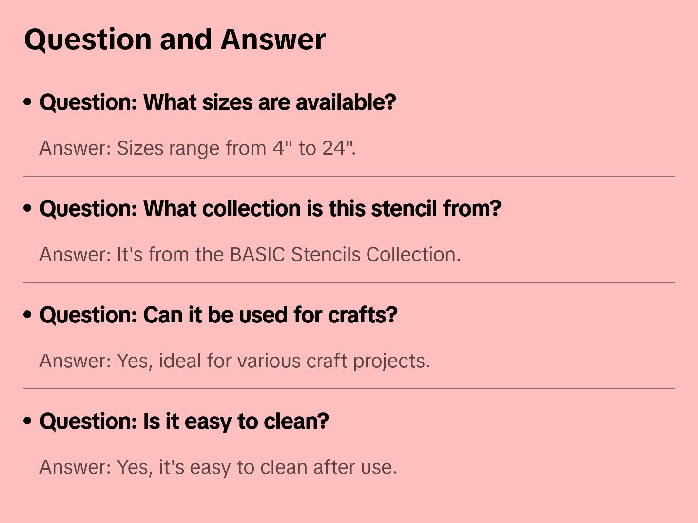 Trailing Flame Stencil