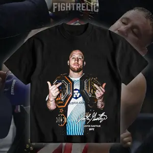 FIGHTRELIC Justin Gaethje  Men's Shirt, UFC Fighters Tshirt MMA Fan, UFC MMA Shirt, UFC Champions Sports Shirt shirt, Gift for Him Gift For Her, Made In USA.