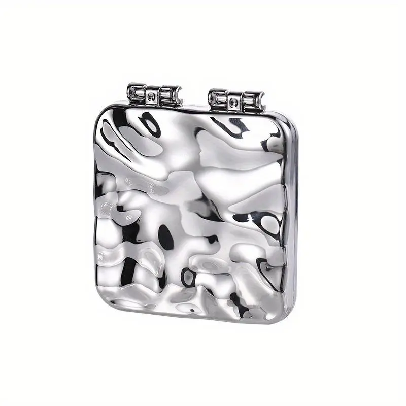 Double-sided Mini Makeup Mirror, Foldable Handheld Mirror, Portable Cosmetic Mirror For Women, Travel Hand Mirrors, Makeup Tool For Daily Use, Christmas, Christmas Gift, Portable Folding Mirror