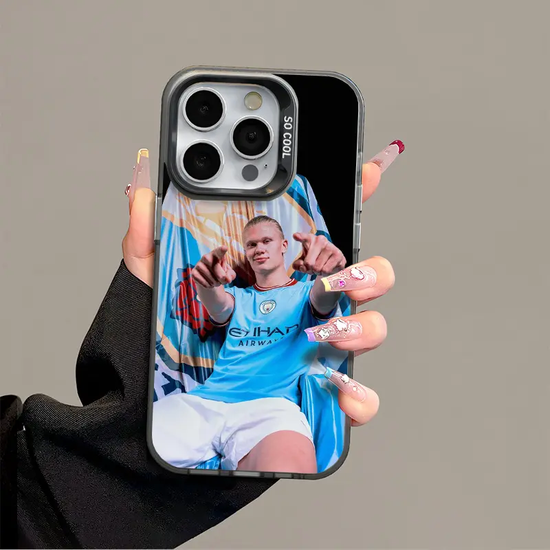IPhone 17 Promax Haaland Phone Case Anti Drop Protective Case for Iphone 16 15 14 13 12 11 SAMSUNG S25 24 23 22 Plus Acrylic Durable Case With Anti Collision