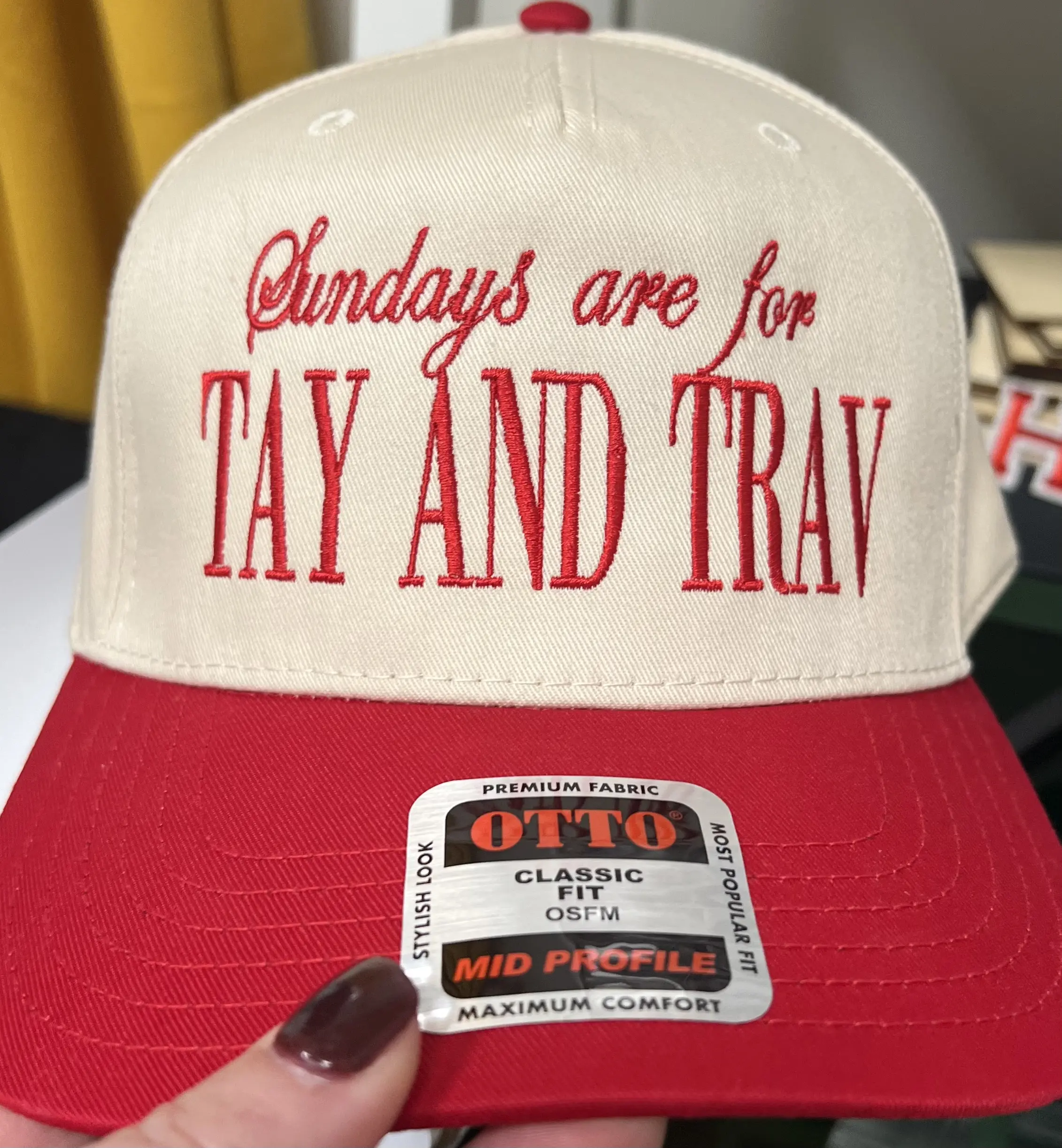 Otto twill snapback with your choice of embroidered design.