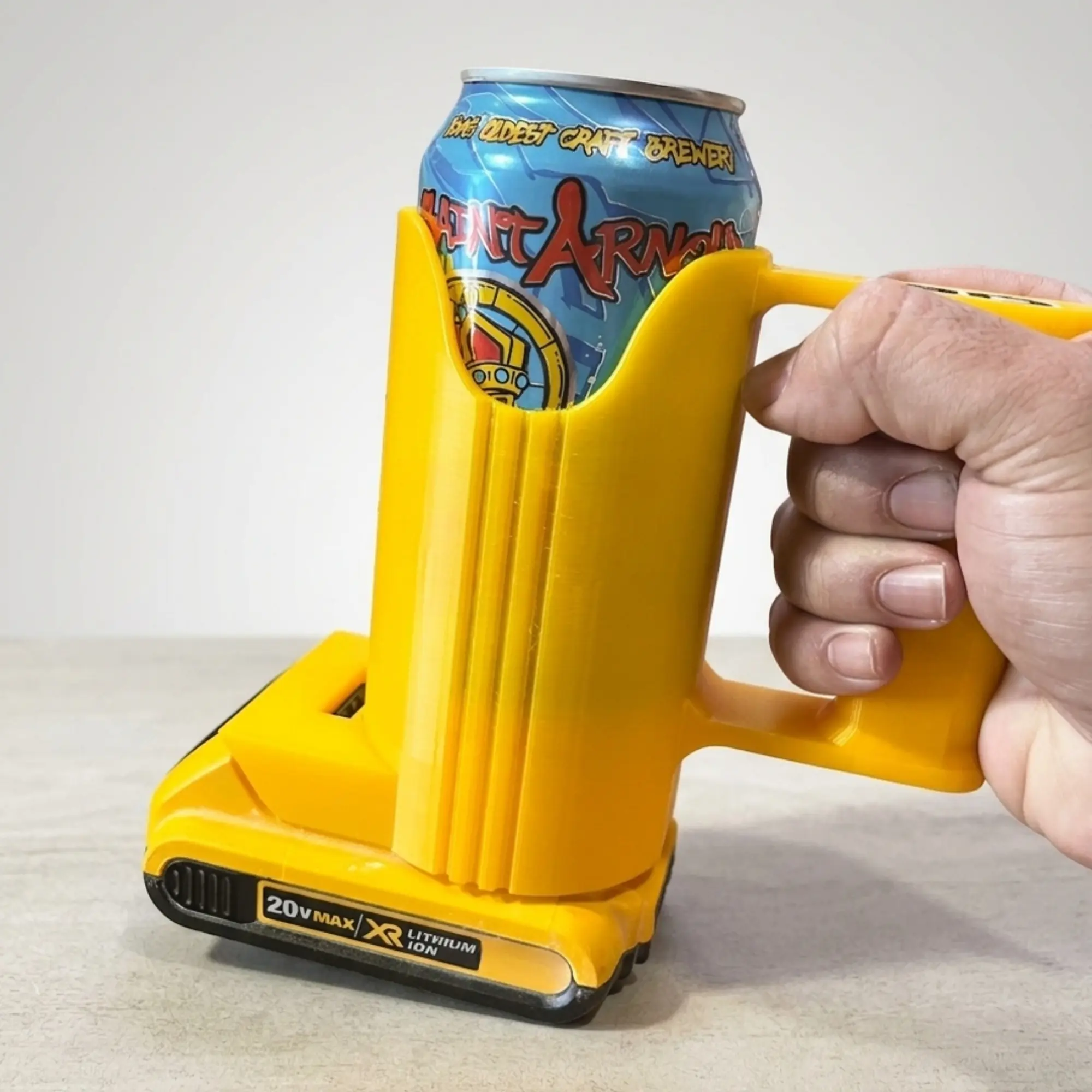 TripleD Tools ToolFuel Can Sleeve Hybrid Dewalt Battery & Can Holder Dual Functionality 3D Printed Tough Texas-Made Tradesman-Approved
