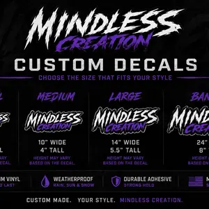 Custom Vinyl Decal, Removable, Waterproof for Home Decor, Car Windows