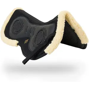 3D Air-Mesh Half Pad, Protection & Therapeutic Gel Padding English Saddle for and Stability, Best for Horses Saddle, Dressage, Jumping & Training