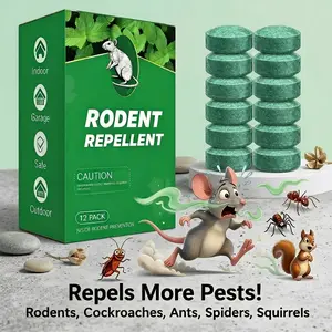 Pesticide-Free Peppermint Rodent Repellent Balls , Natural Mouse & Bug Deterrent for Indoor Outdoor Home Garage, Pet Friendly
