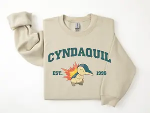 Cyndaquil Sweatshirt, Pkm Characters Sweatshirt, Anime Shirt