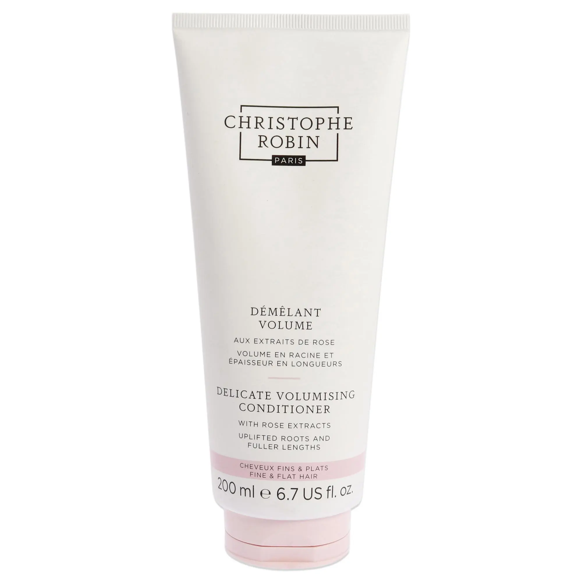 Christophe Robin Delicate Volumizing Conditioner with Rose Extracts - Unisex Haircare Product for Volumizing Hair, 6.7 fl oz, Volumizes Hair