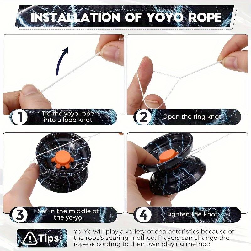 1pc Precision-Crafted High-Speed Metal Yo-Yo with Detachable Strap - Durable Vibrant Colors Dazzling Performance for Beginners - Available in Multiple Colors - Perfect for Outdoor Play and Practice