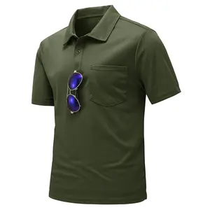 GOPUNE Men's Top Polo Shirt with Pocket Shortsleeve Quick Dry Casual Sports Outdoor Golf Shirt old money outfits