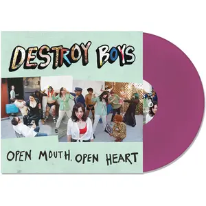 Destroy Boys - Open Mouth, Open Heart - Purple  [VINYL RECORD - LP] Explicit, Purple, Colored Vinyl