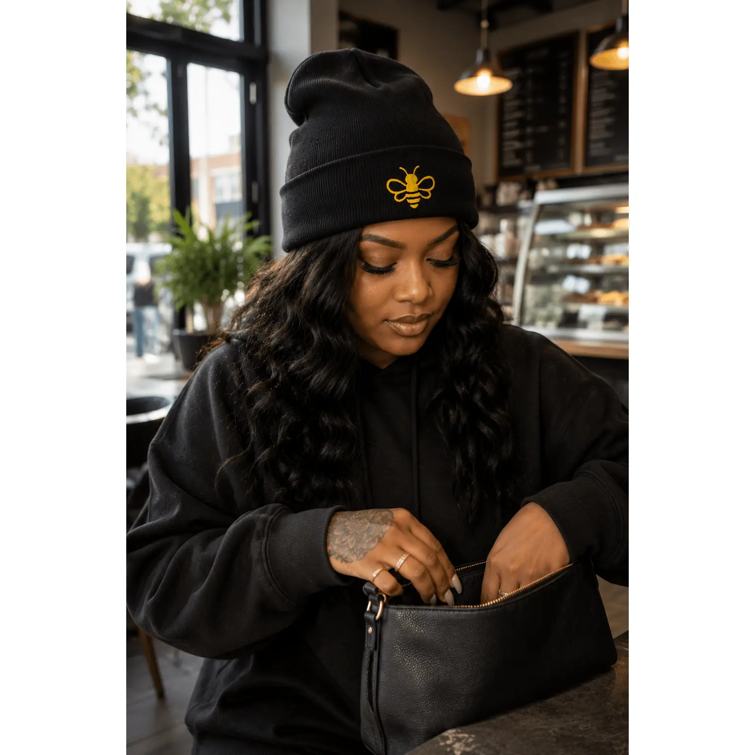 MHA Bee Inspired Cuffed (EMB) Beanie