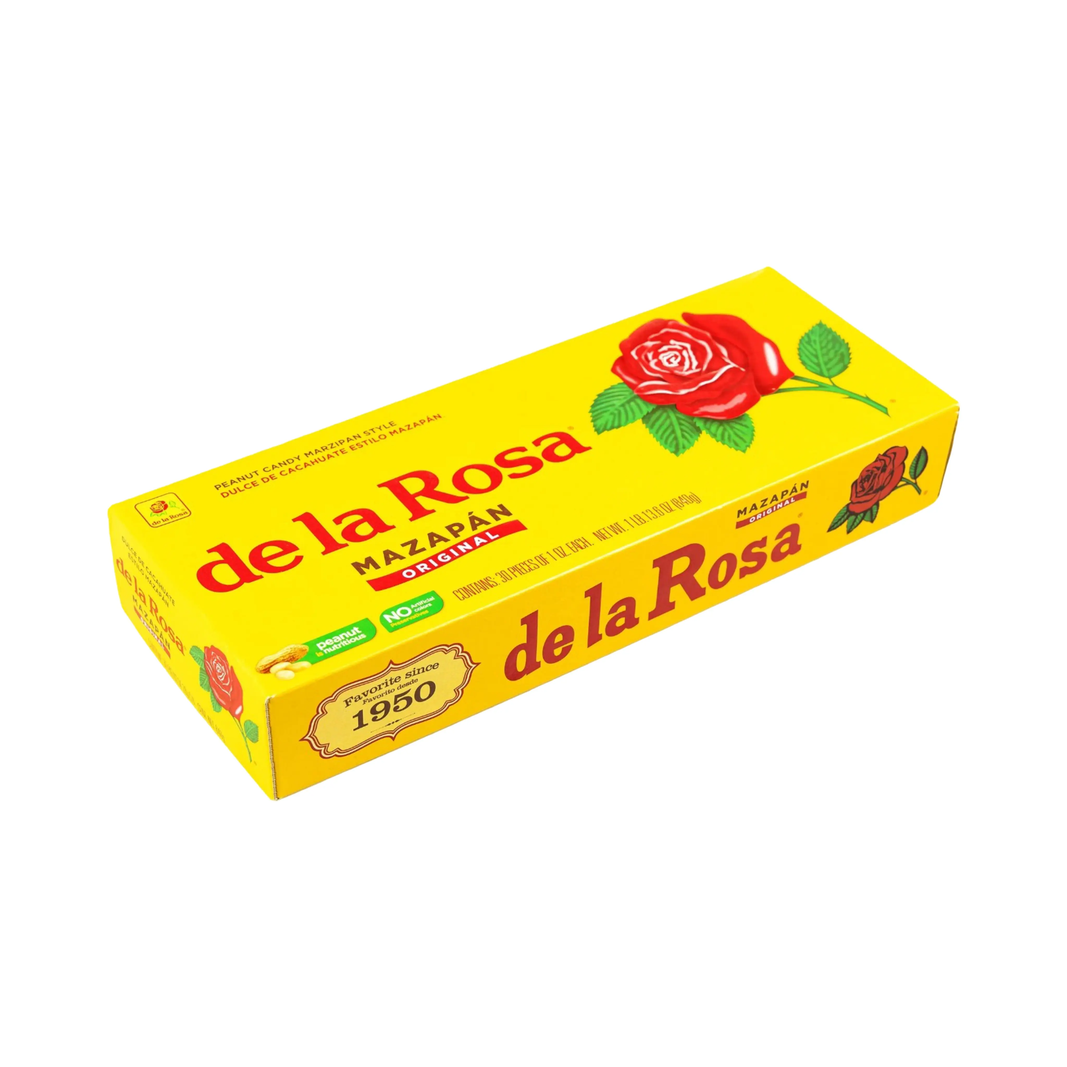 De La Rosa Mazapan Peanut Mexican Candy (30 Count), Sweet, Dulces Mexicanos Snack Bonbon
