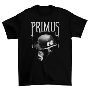 Primus Band Monkey Concert Tour New Black T-Shirt Unisex Cotton Fabric Tee Full Size