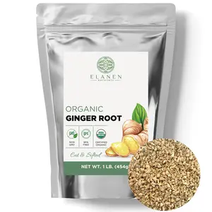 Ginger Root, USDA Certified Organic, Cut & Sifted