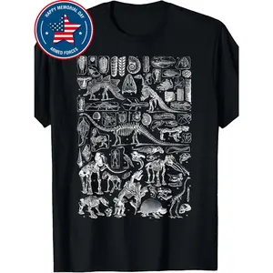 Dinosaur Fossils T-Rex Paleontology Science Archeology Gift T-Shirt