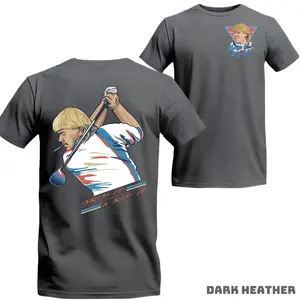John Daly Grip It and Rip It Golf T Shirt – USA Patriotic 4th of July Golf Tee – Vintage American Golfer Graphic Shirt – Funny Golf Lover Gift Unisex Casual Cotton Tee
