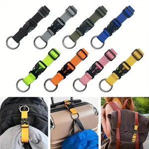 [Durable Luggage Strap] Durable Polyester 1pc Luggage Strap with Adjustable Buckle & Metal Ring - Portable Travel Bag Gripper for Secure Carry-On, Multi-Color Suitcase Belt Ideal for Outdoor Adventures, Luggage for Travel