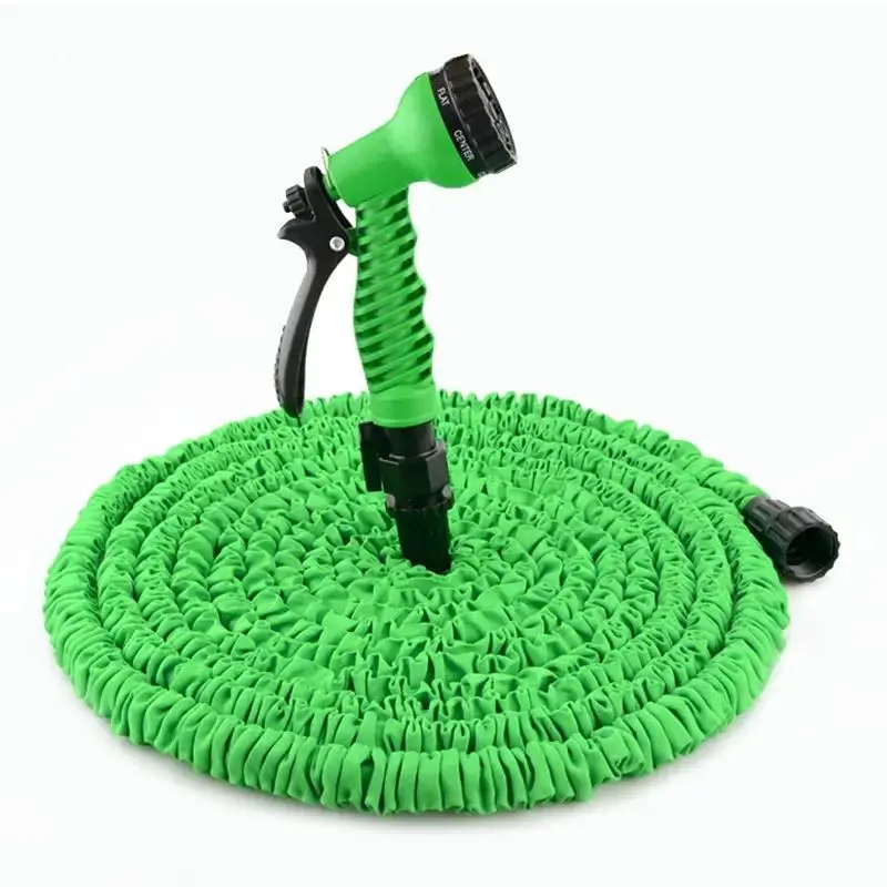 1pc 25ft-100ft Car Wash Water Gun, Universal, Thickened Reinforced Irrigation Tool, Adjustable Extendable Hose, 7 Modes, Adjustable Sprayer, Expandable Hose