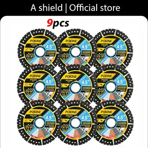 Dry special 115mm 4.5-inch cutting blade, wear-resistant and sharp, capable of cutting metal, stone, building materials and other cutting scenarios with one machine.