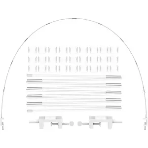 12ft White Table Balloon Arch Kit Stand Frame for Birthday Wedding Graduation Christmas Baby Shower Bachelor Party Decorations Supplies
