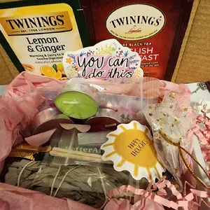 Healing and Crystals Box - Includes Homemade Wax Melts & Crystal Jewelry with "You Can Do This" Message