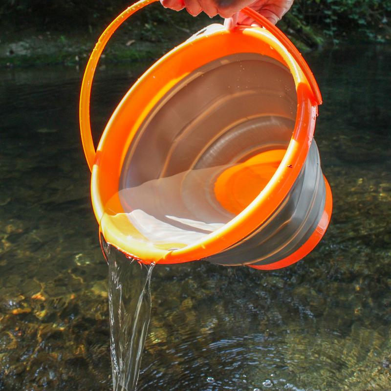 ASR Outdoor 10L Collapsible Bucket and Stand Gold Prospecting Equipment