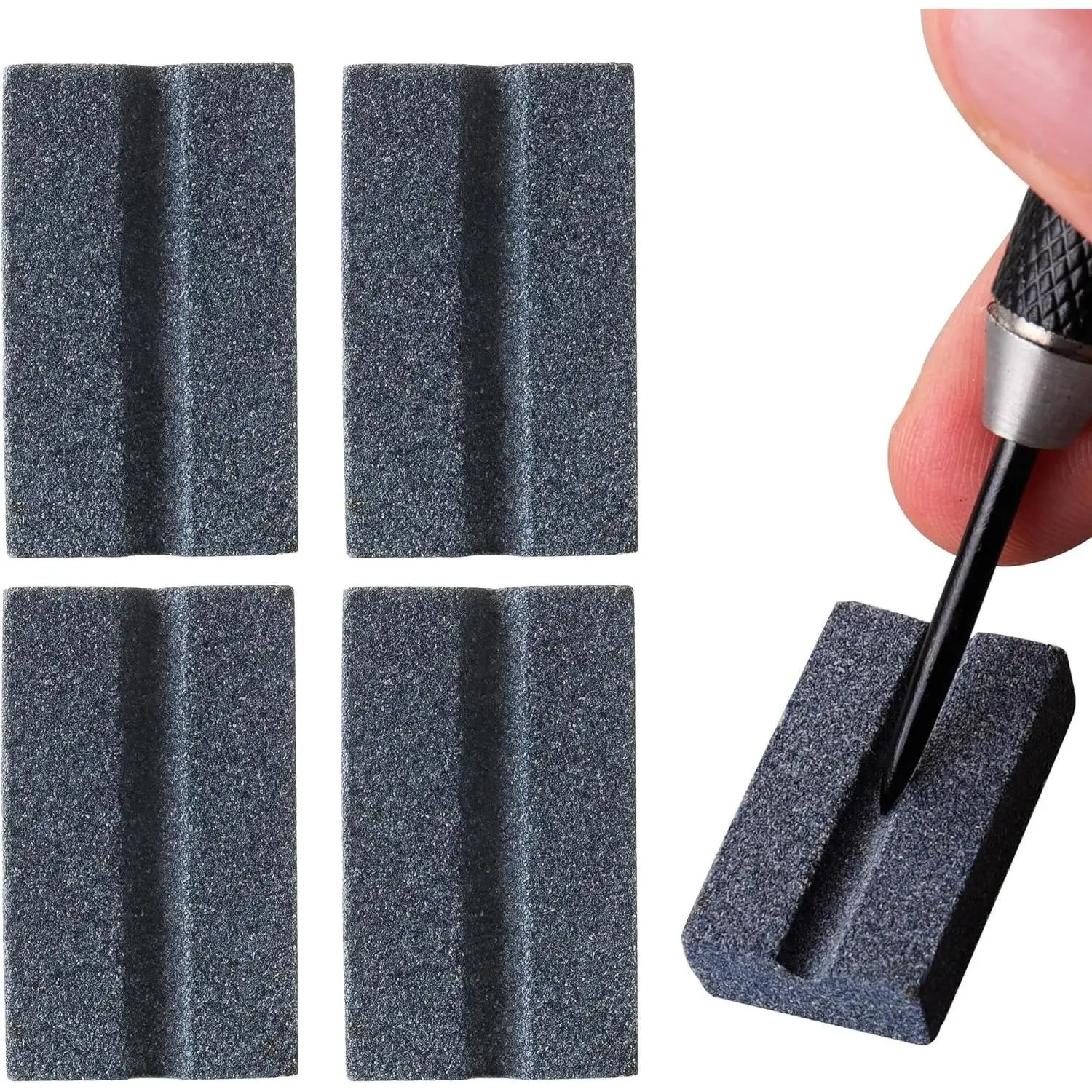 Darts V-Sharp Sharpening Stone,Dart Sharpener,Easy polishing and deburring, Long-Lasting Sharpness,Dart Accessories (4 Pack) Kitchen Knives
