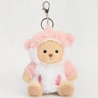 5.9 Inches Pink Shark Brown Mini Bear