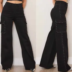 Claire Wide Leg Cargo Jeans Claire Wide Leg Cargo Jeans