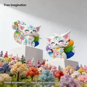 Multicolor Nine-Tailed Fox Creative Building Block Model, 1688pcs, Original Authentic, New 2026 Design, Gift Idea, DIY Craft Decor