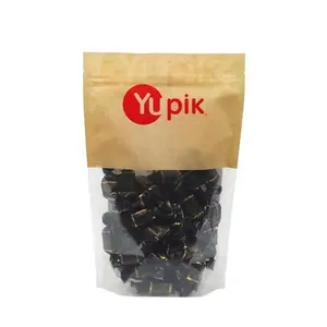 Yupik Dark Chocolate Covered Soft Toffees 17.6 oz, Miniature Bars, Rich Dark Chocolate, Chewy Caramel Candies, Individually Wrapped, Ideal for Snacking & Gifting