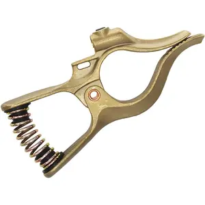 Welding Ground Clamp, 300-Amp Brass Welding Ground Earth Grip Clip with Smooth Surface, Heavy Duty Manual Automotive Repair Accessories, Universal for Vehicles