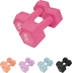 Dumbbell Sets - 5/10/15/20/25/36 Lb Dumbbells Pair Hand Weights Set of 2 - Easy ZTTENLLY